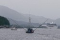 A fishing boat returning to Juneau